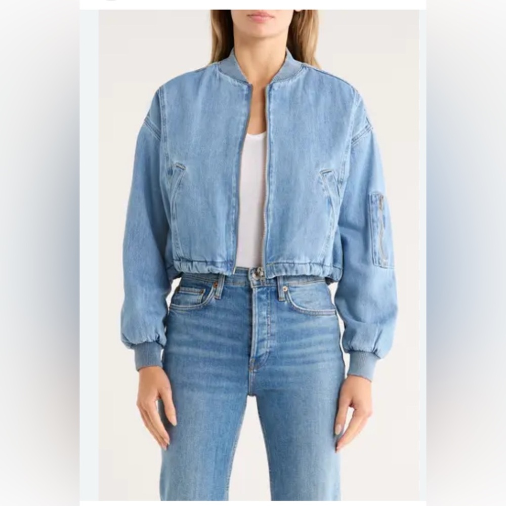 BLANKNYC Guest Star Jacket in Light Wash - Picture 1 of 9